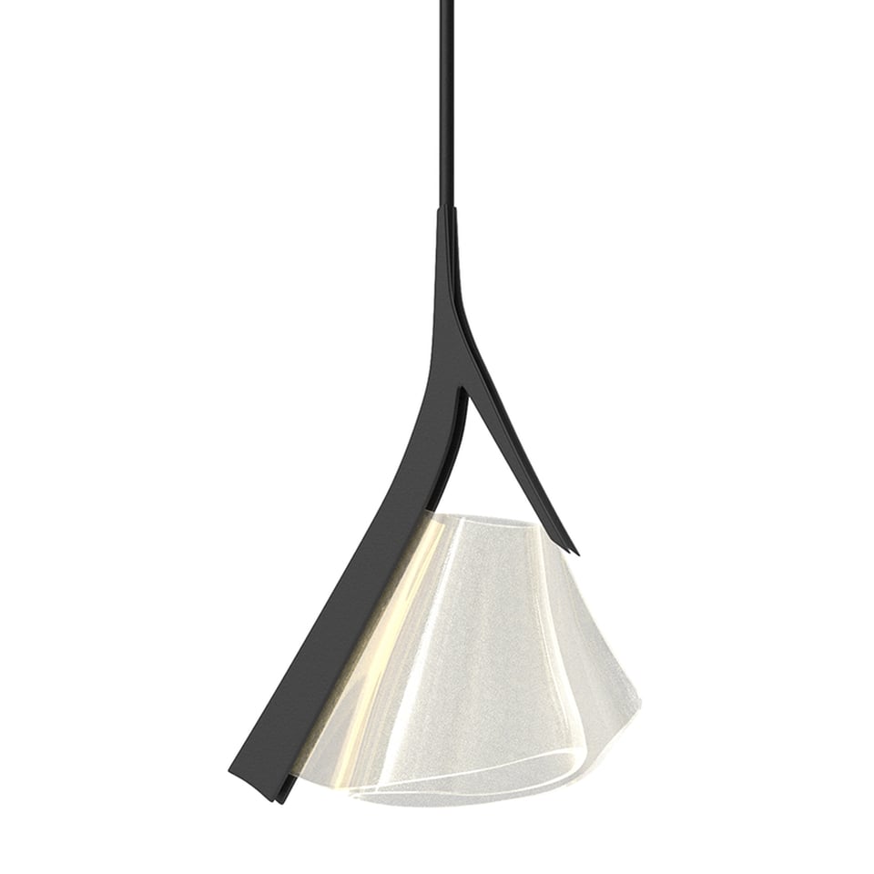 Hubbardton Forge Mobius 1-Light LED Mini Pendant, Dimmable, Energy Efficient, 3000K Warm Light