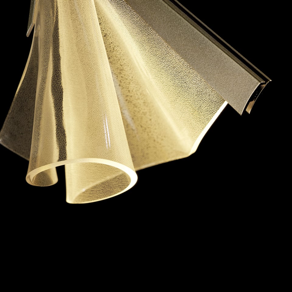 Hubbardton Forge Mobius 1-Light LED Mini Pendant, Dimmable, Energy Efficient, 3000K Warm Light