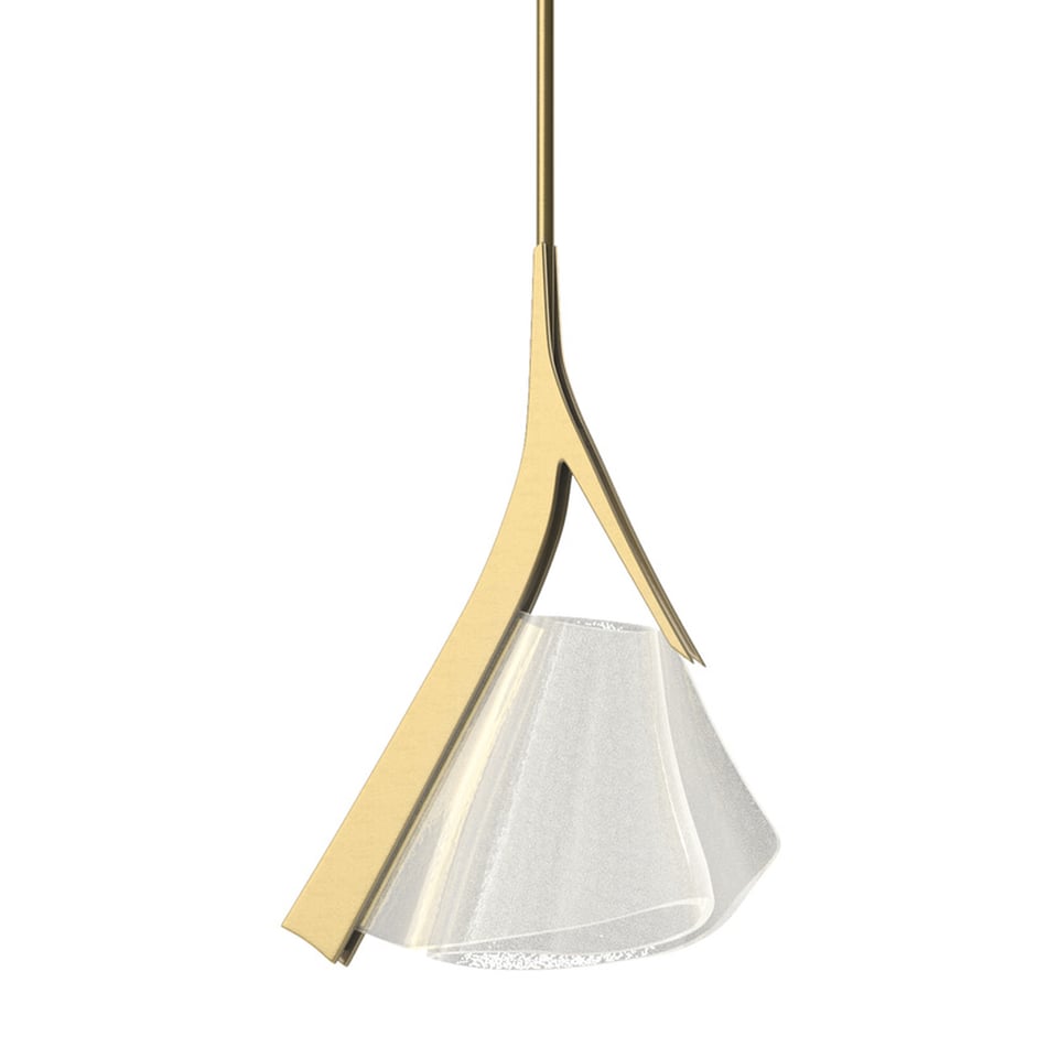 Hubbardton Forge Mobius 1-Light LED Mini Pendant, Dimmable, Energy Efficient, 3000K Warm Light