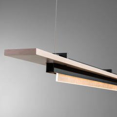 Hubbardton Forge Plank LED Pendant Light, 22W, 1130 Lumens, 3000K, Dimmable, Multiple Finishes