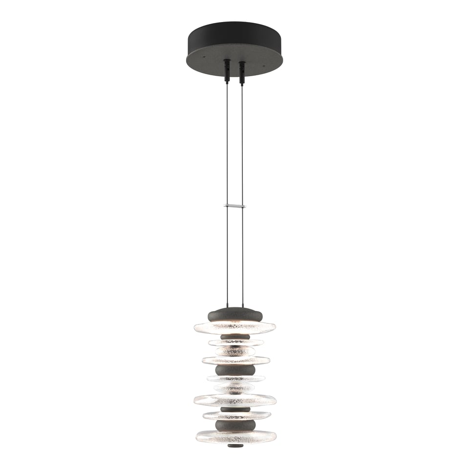 Cairn Large Mini Pendant Light by Hubbardton Forge, 10.1" H, Dimmable, Custom Finish Options