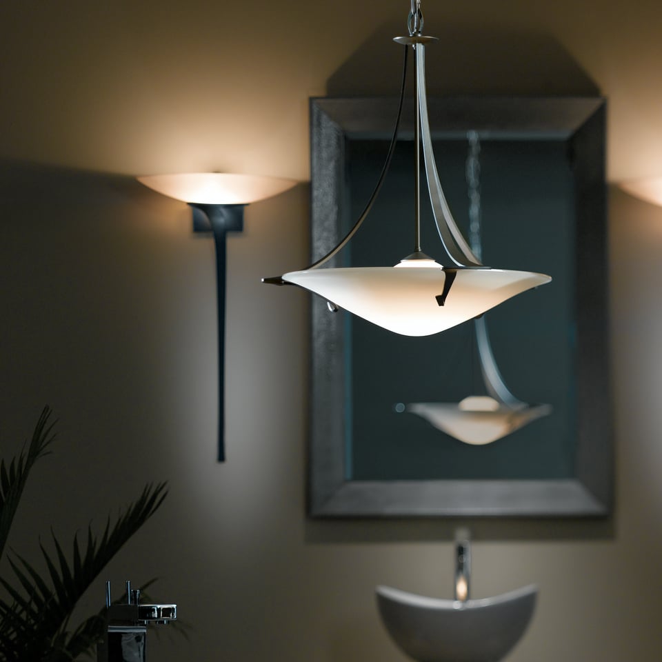 Antasia Pendant Light by Hubbardton Forge - Art Nouveau Inspired, Dimmable, Multiple Finish Options