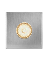 Hinkley Sparta Dot LED Square Button Light, Stainless Steel Outdoor/Indoor Fixture, 15085SS