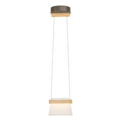 Cowbell LED Mini Pendant Light by Hubbardton Forge, 1-Light, Dimmable, 3000K Warm Glow, Multiple Finishes