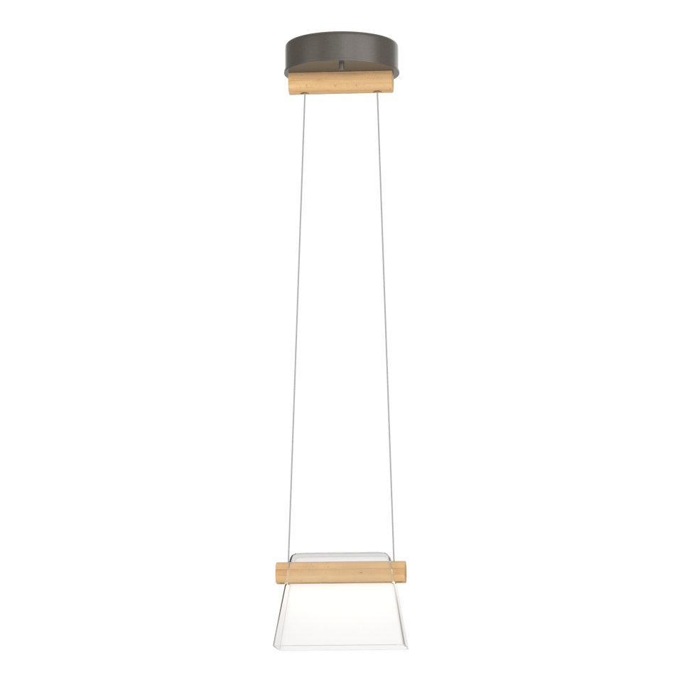 Cowbell LED Mini Pendant Light by Hubbardton Forge, 1-Light, Dimmable, 3000K Warm Glow, Multiple Finishes