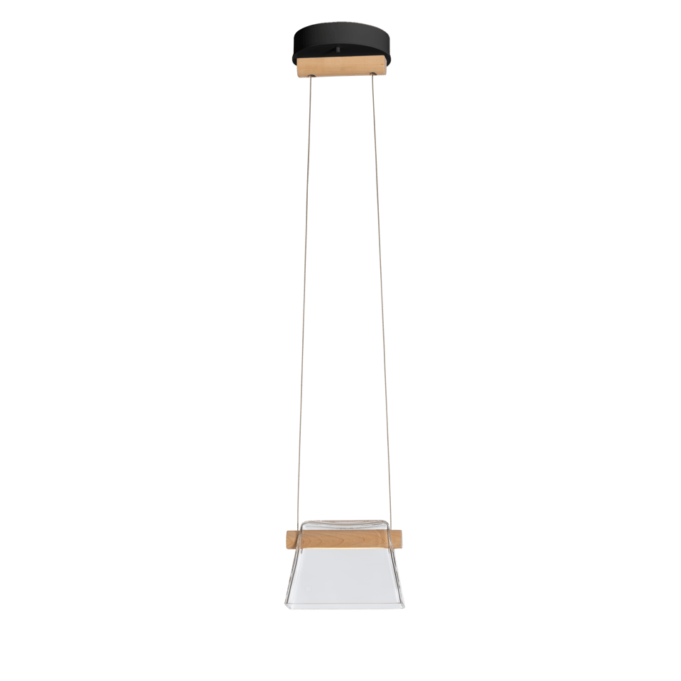 Cowbell LED Mini Pendant Light by Hubbardton Forge, 1-Light, Dimmable, 3000K Warm Glow, Multiple Finishes