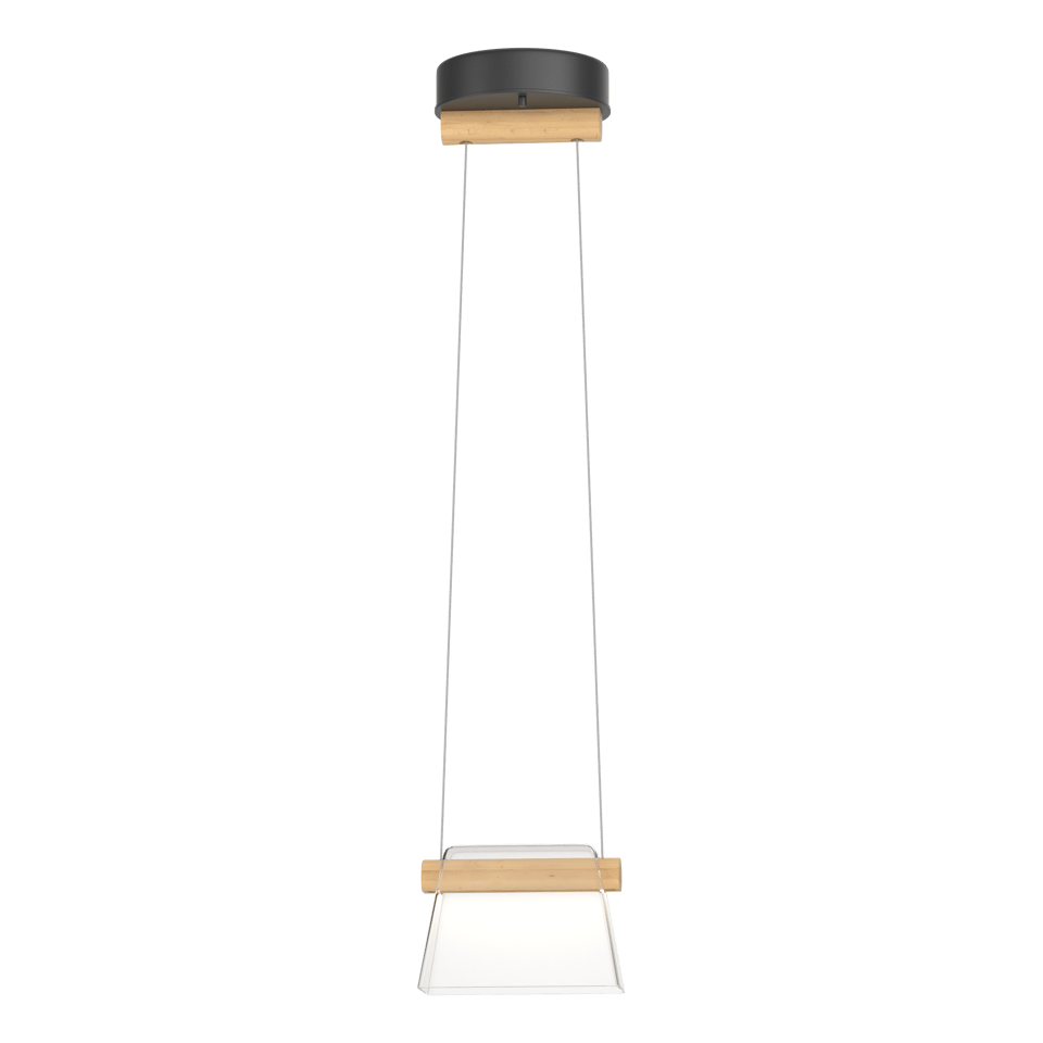 Cowbell LED Mini Pendant Light by Hubbardton Forge, 1-Light, Dimmable, 3000K Warm Glow, Multiple Finishes