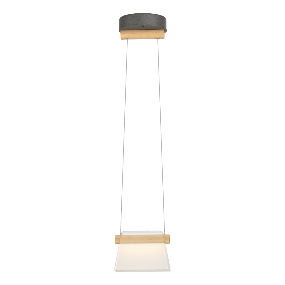 Cowbell LED Mini Pendant Light by Hubbardton Forge, 1-Light, Dimmable, 3000K Warm Glow, Multiple Finishes