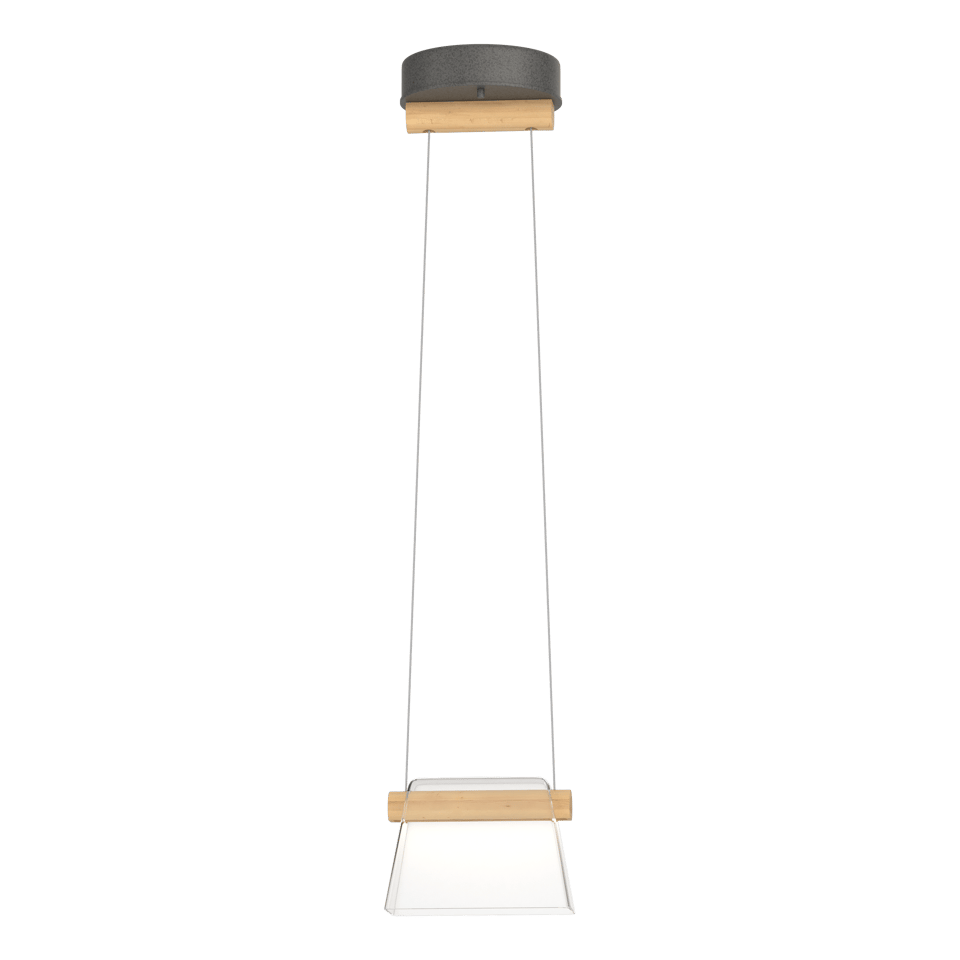 Cowbell LED Mini Pendant Light by Hubbardton Forge, 1-Light, Dimmable, 3000K Warm Glow, Multiple Finishes