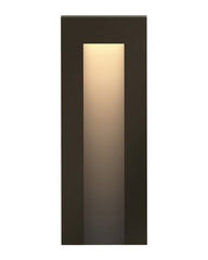 Hinkley Lighting Taper Tall Vertical Deck Sconce, ADA Compliant, LED, Bronze & Satin White Finish