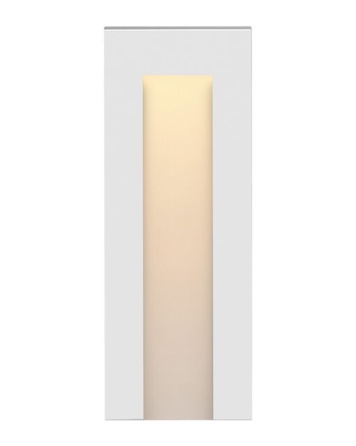 Hinkley Lighting Taper Tall Vertical Deck Sconce, ADA Compliant, LED, Bronze & Satin White Finish