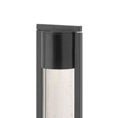 Hinkley Lighting 15607BK Shelter Bollard Light - Modern Black LED Outdoor Fixture with Dimmable 2700K Warm Glow