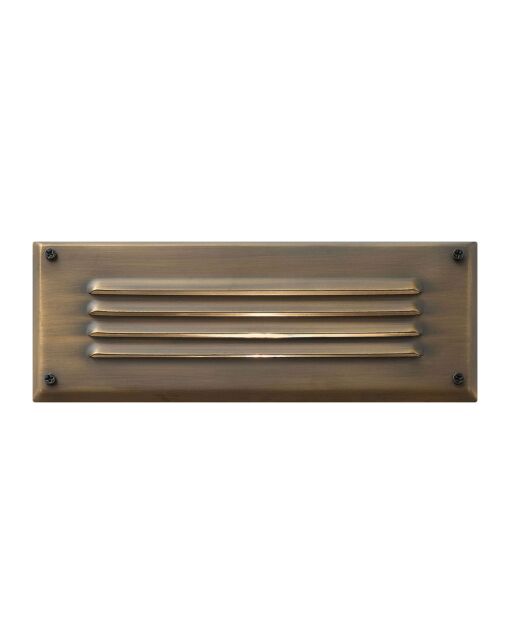 Hardy Island Louvered LED Brick Light by Hinkley Lighting - Matte Bronze, 150 Lumens, UL Wet Rated