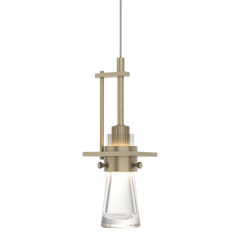 Hubbardton Forge Erlenmeyer 50W Low Voltage Mini Pendant Light - Clear Glass, Dimmable, Damp Rated