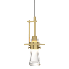 Hubbardton Forge Erlenmeyer 50W Low Voltage Mini Pendant Light - Clear Glass, Dimmable, Damp Rated