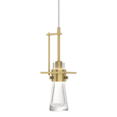 Erlenmeyer Large Low Voltage Mini Pendant Light with Dimmable Glass Shade, Adjustable Height, Multiple Finishes