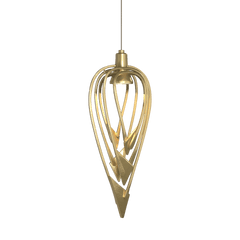 Hubbardton Forge Amulet 12V Low Voltage Mini Pendant Light - Handcrafted Steel, Dimmable, 18.2”H