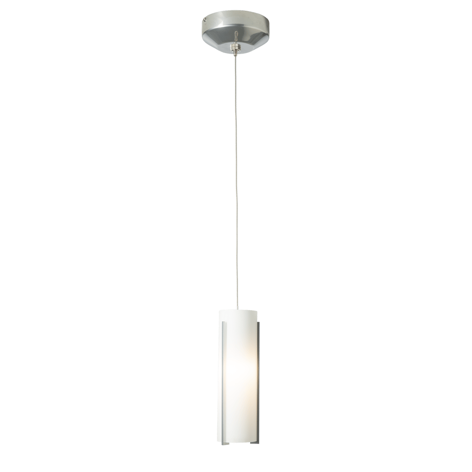 Hubbardton Forge Exos Glass Low Voltage Mini Pendant Light - Custom Height, Dimmable, Opal/Clear Shade