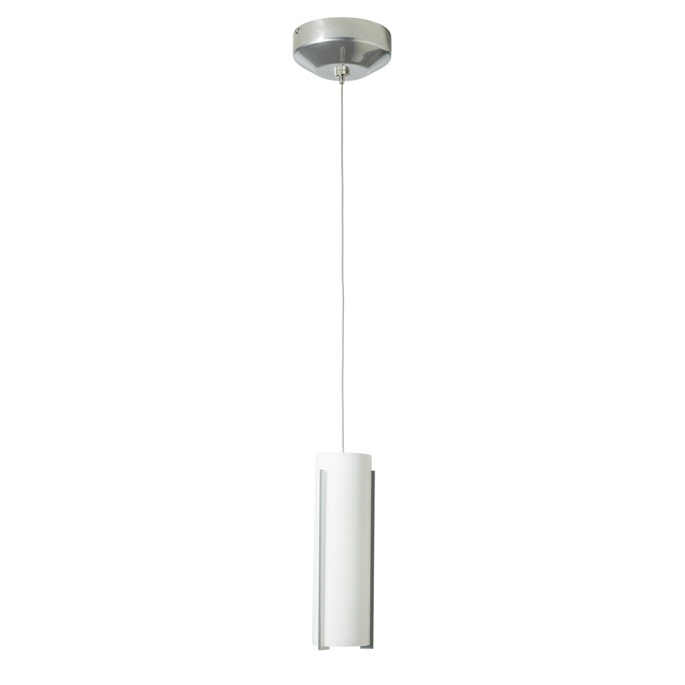 Hubbardton Forge Exos Glass Low Voltage Mini Pendant Light - Custom Height, Dimmable, Opal/Clear Shade