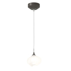 Hubbardton Forge Ume 6.4-Inch Low Voltage Mini Pendant Light with Dimmable Functionality and Adjustable Height