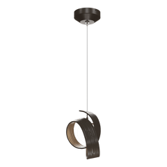 Hubbardton Forge Riza 1-Light Low Voltage Mini Pendant, Dimmable, Handcrafted, Adjustable Height