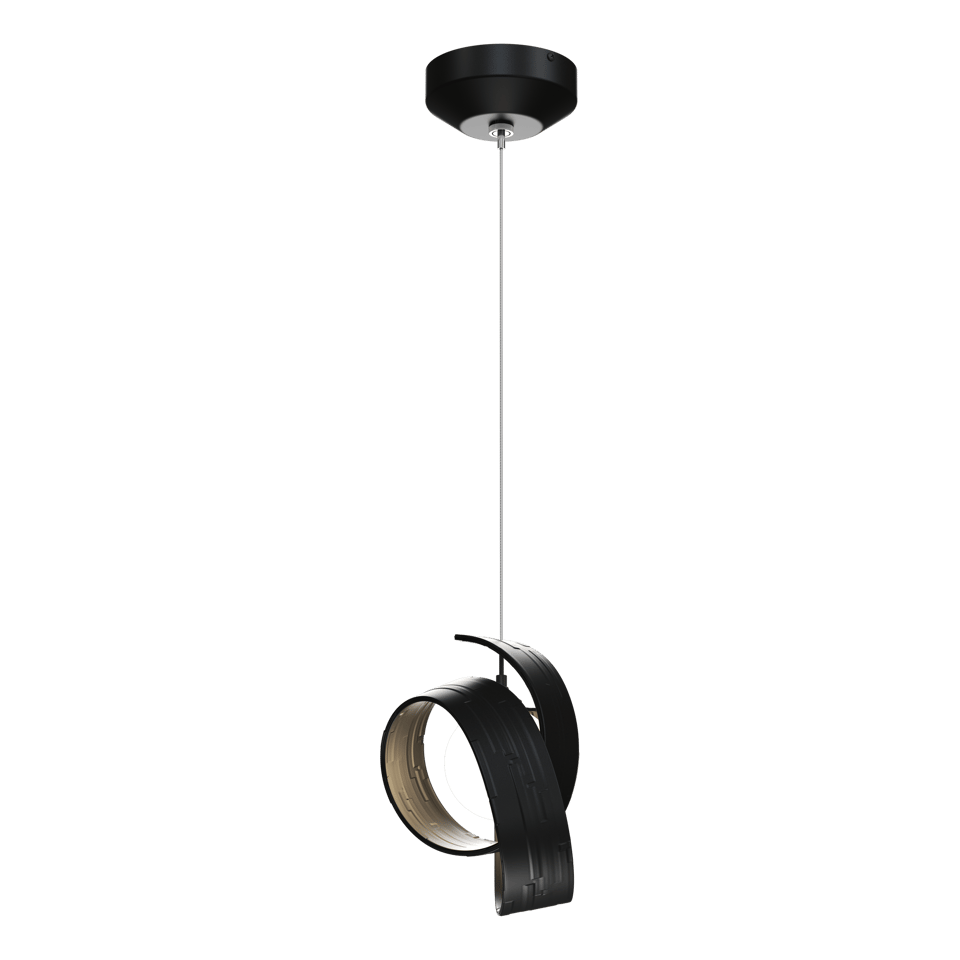 Hubbardton Forge Riza 1-Light Low Voltage Mini Pendant, Dimmable, Handcrafted, Adjustable Height