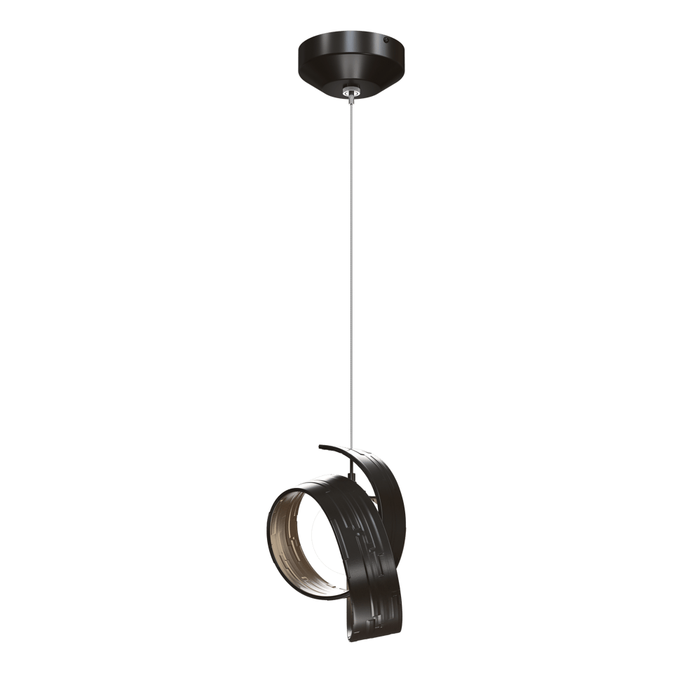 Hubbardton Forge Riza 1-Light Low Voltage Mini Pendant, Dimmable, Handcrafted, Adjustable Height