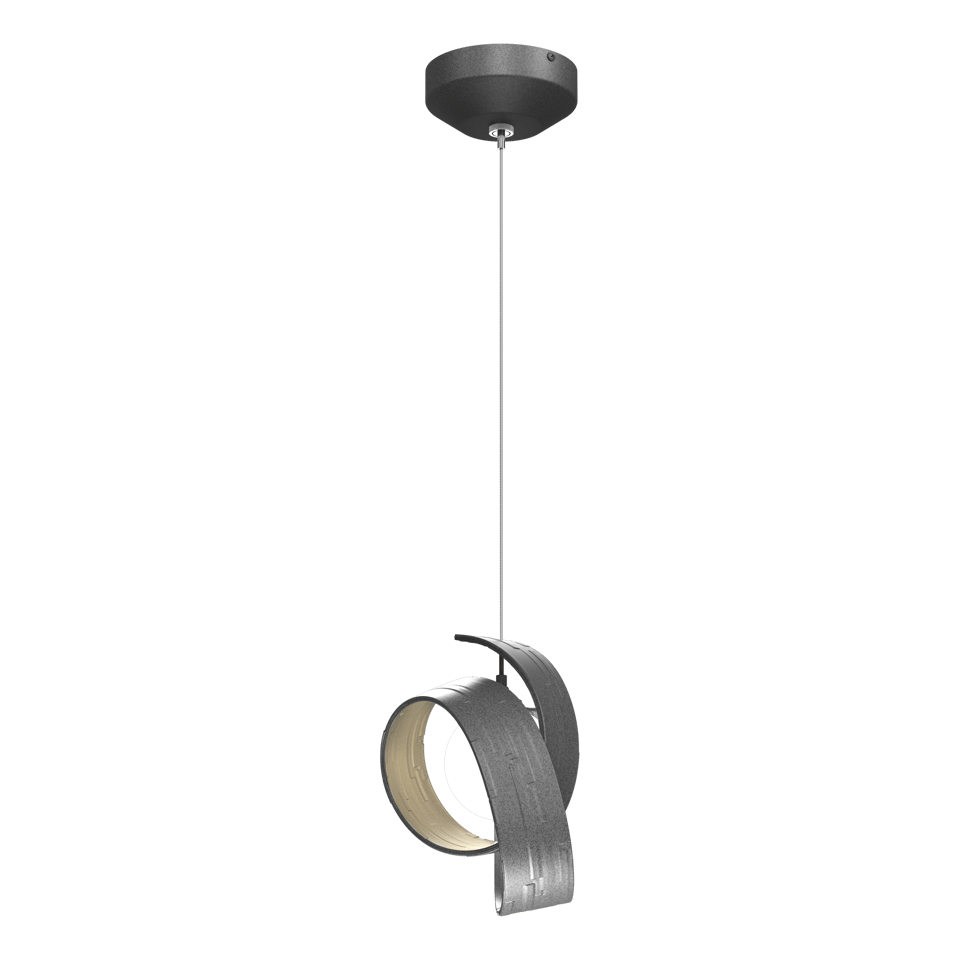 Hubbardton Forge Riza 1-Light Low Voltage Mini Pendant, Dimmable, Handcrafted, Adjustable Height