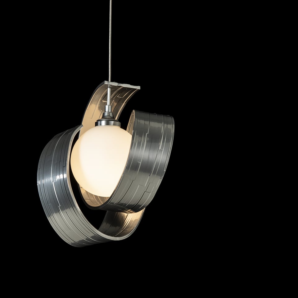 Hubbardton Forge Riza 1-Light Low Voltage Mini Pendant, Dimmable, Handcrafted, Adjustable Height