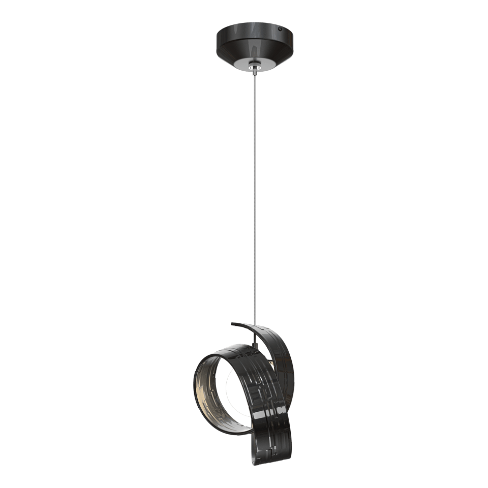 Hubbardton Forge Riza 1-Light Low Voltage Mini Pendant, Dimmable, Handcrafted, Adjustable Height