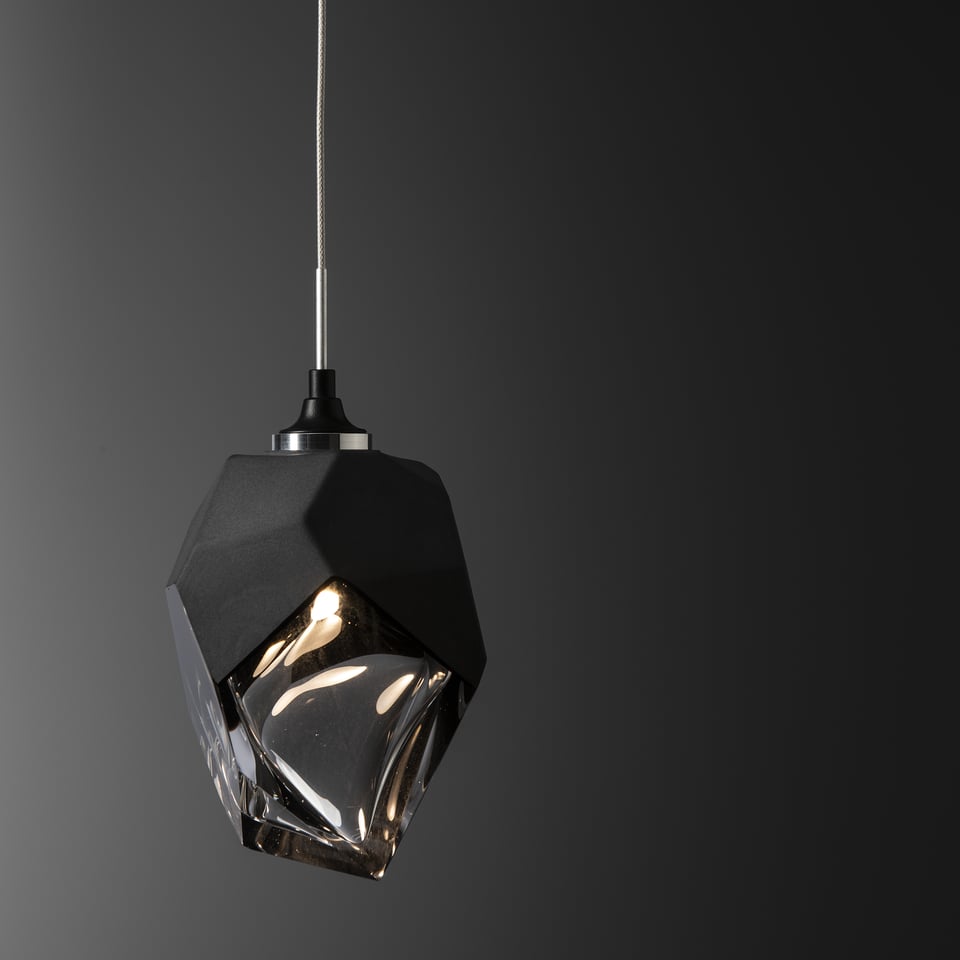 Hubbardton Forge Chrysalis 1-Light Small Pendant With Customizable Finish Options & Dimmable Feature