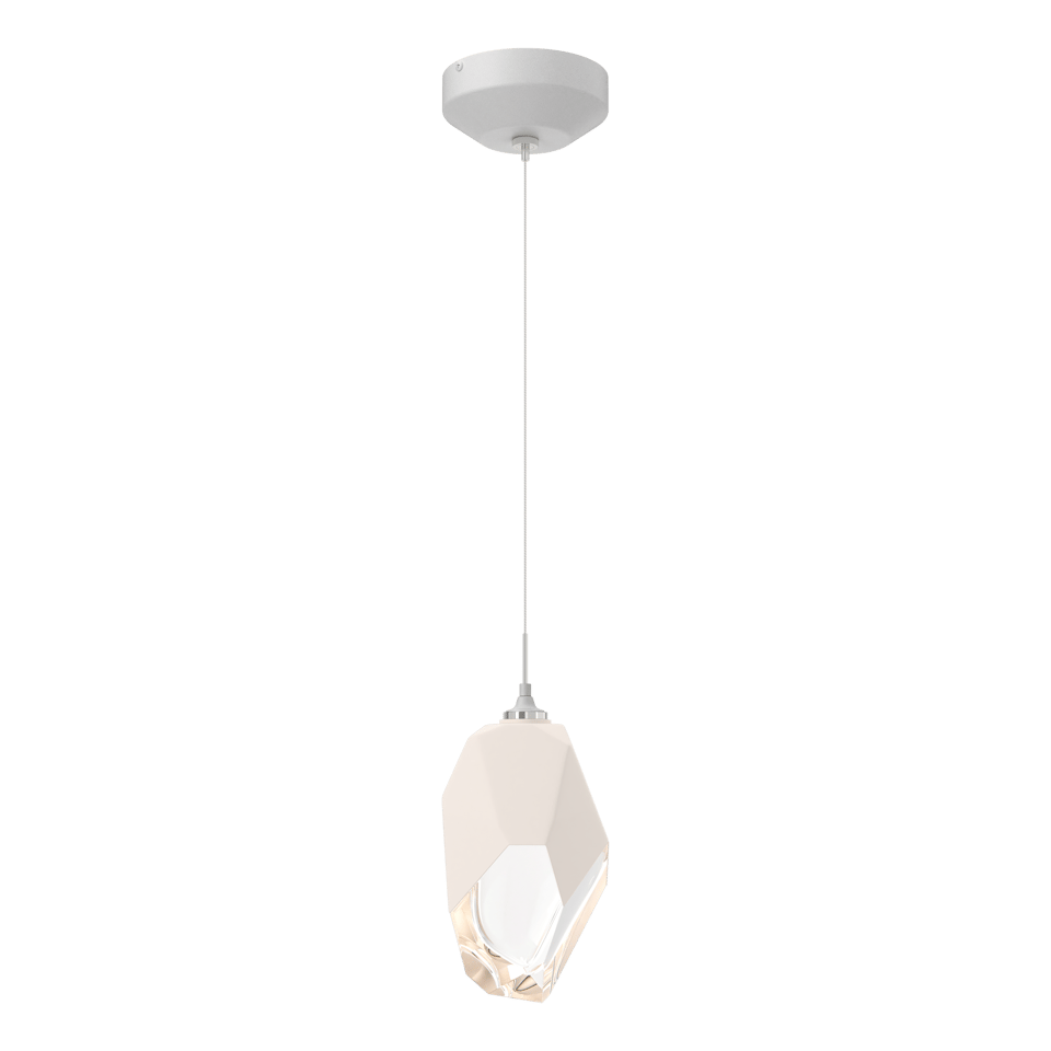 Hubbardton Forge Chrysalis 1-Light Large Pendant, Adjustable Height, Dimmable, Handcrafted Glass Crystal