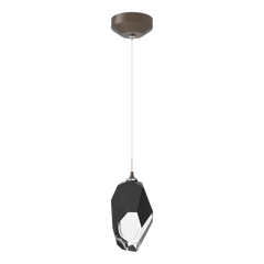 Hubbardton Forge Chrysalis 1-Light Large Pendant, Adjustable Height, Dimmable, Handcrafted Glass Crystal