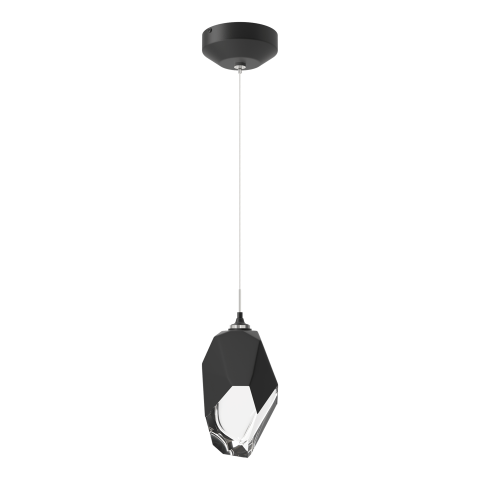 Hubbardton Forge Chrysalis 1-Light Large Pendant, Adjustable Height, Dimmable, Handcrafted Glass Crystal