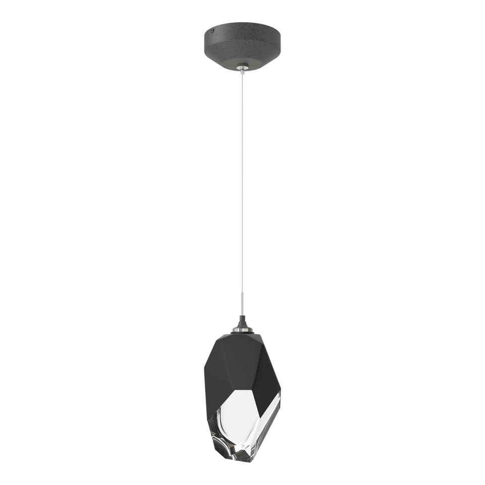 Hubbardton Forge Chrysalis 1-Light Large Pendant, Adjustable Height, Dimmable, Handcrafted Glass Crystal