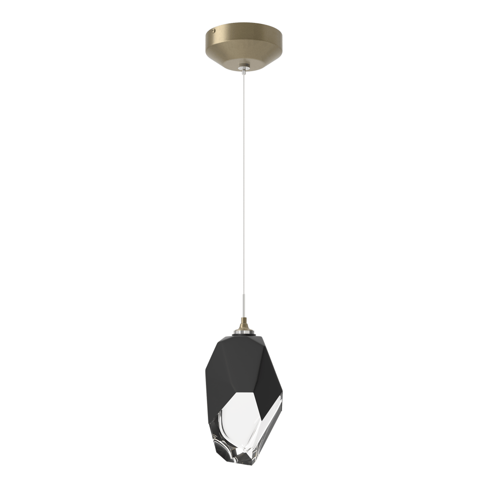 Hubbardton Forge Chrysalis 1-Light Large Pendant, Adjustable Height, Dimmable, Handcrafted Glass Crystal