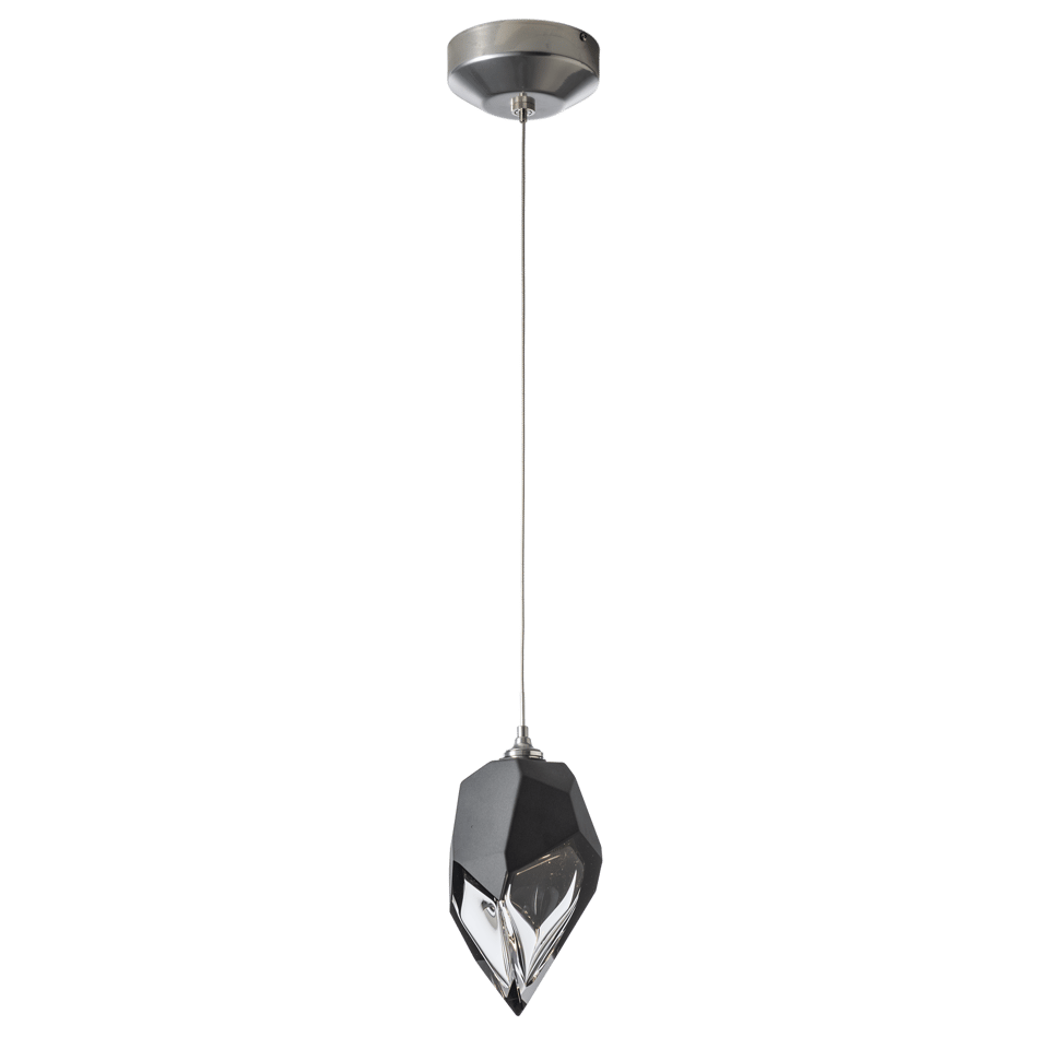 Hubbardton Forge Chrysalis 1-Light Large Pendant, Adjustable Height, Dimmable, Handcrafted Glass Crystal