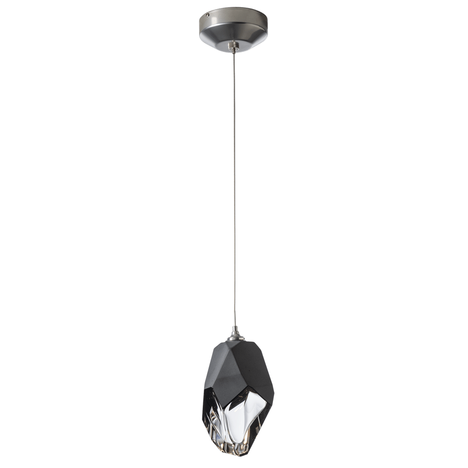 Hubbardton Forge Chrysalis 1-Light Large Pendant, Adjustable Height, Dimmable, Handcrafted Glass Crystal