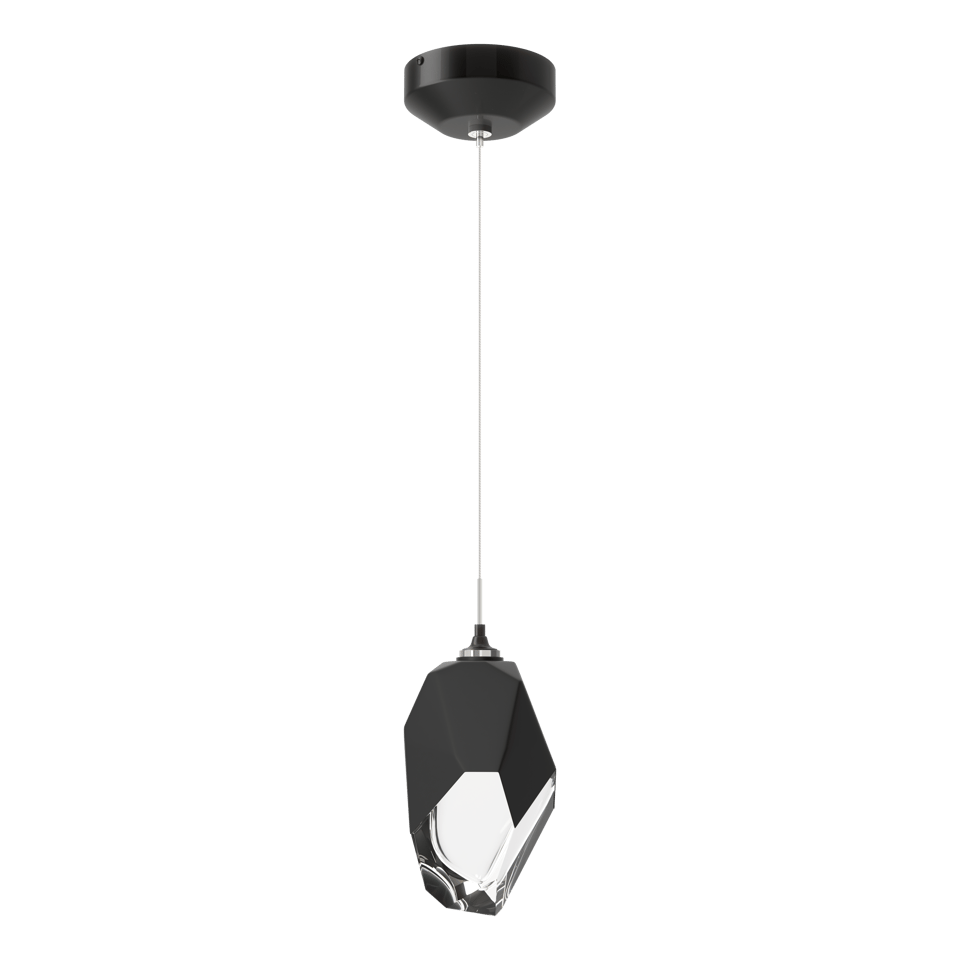 Hubbardton Forge Chrysalis 1-Light Large Pendant, Adjustable Height, Dimmable, Handcrafted Glass Crystal