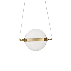 Otto Sphere Low Voltage Mini Pendant Light with Clear Glass Shade and Adjustable Hanging Height