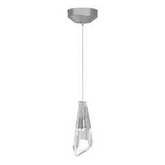 Luma Mini Pendant Light by Hubbardton Forge - Dimmable, Faceted Crystal, Adjustable Height, Energy Efficient