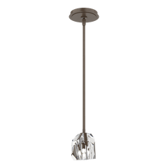 Gatsby 1-Light Mini Pendant by Hubbardton Forge with Adjustable Height & Dimmable Functionality