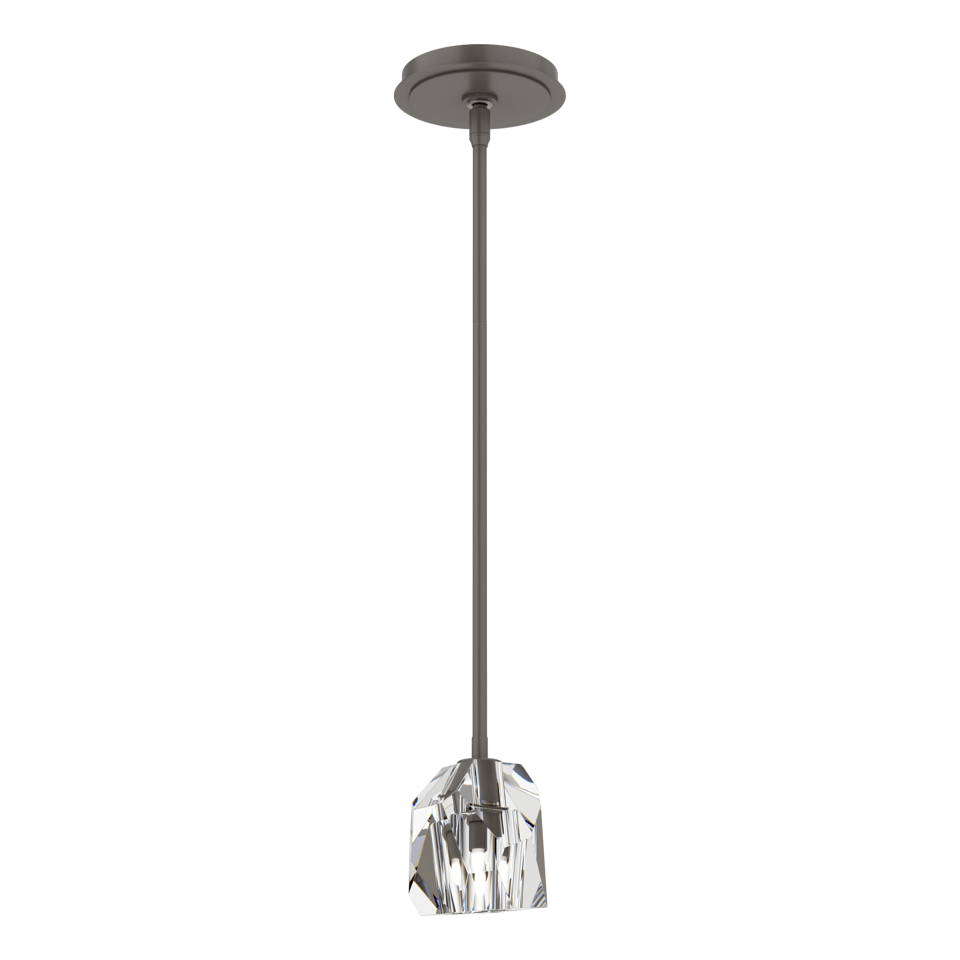 Gatsby 1-Light Mini Pendant by Hubbardton Forge with Adjustable Height & Dimmable Functionality