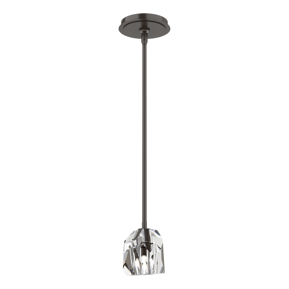 Gatsby 1-Light Mini Pendant by Hubbardton Forge with Adjustable Height & Dimmable Functionality