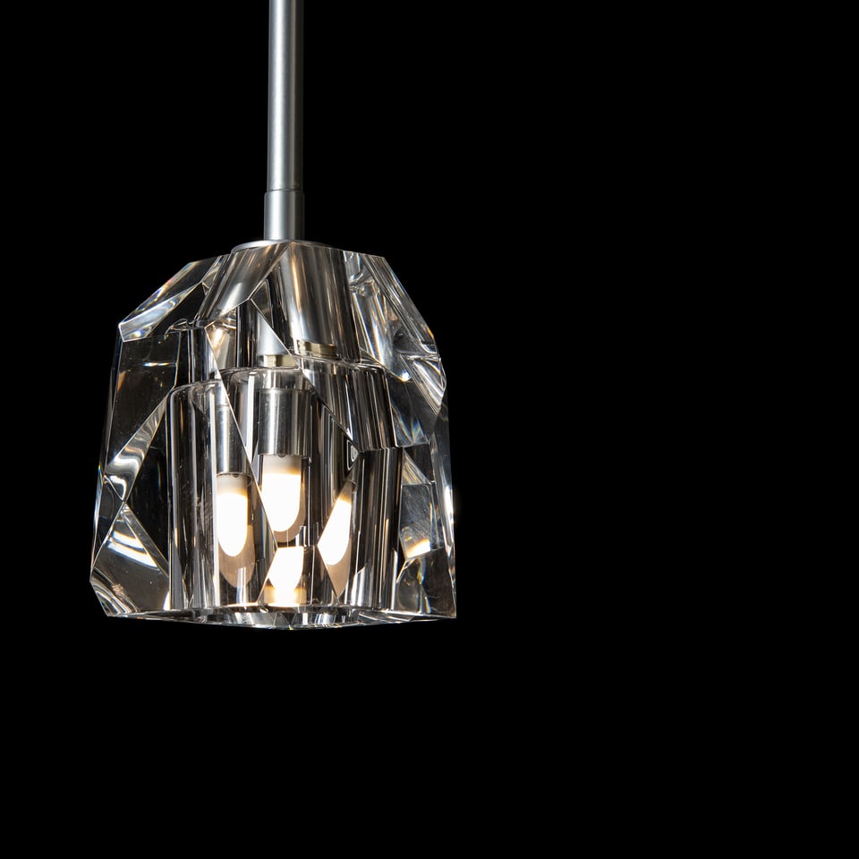 Gatsby 1-Light Mini Pendant by Hubbardton Forge with Adjustable Height & Dimmable Functionality