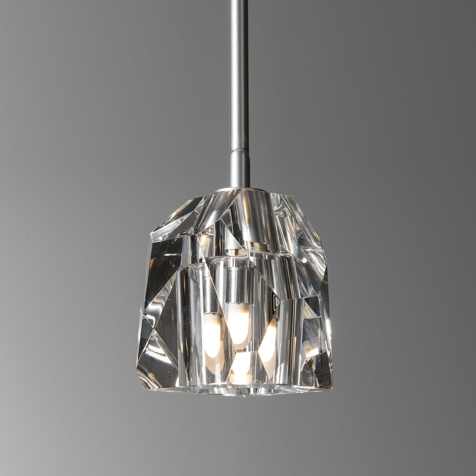 Gatsby 1-Light Mini Pendant by Hubbardton Forge with Adjustable Height & Dimmable Functionality