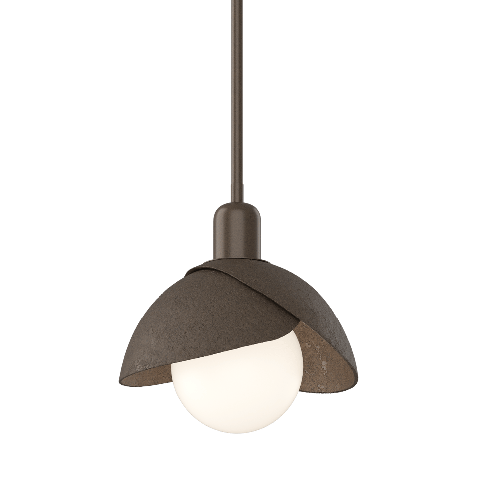 Brooklyn Double Shade Mini Pendant Light by Hubbardton Forge - Artisan Crafted, Dimmable, Versatile Finishes