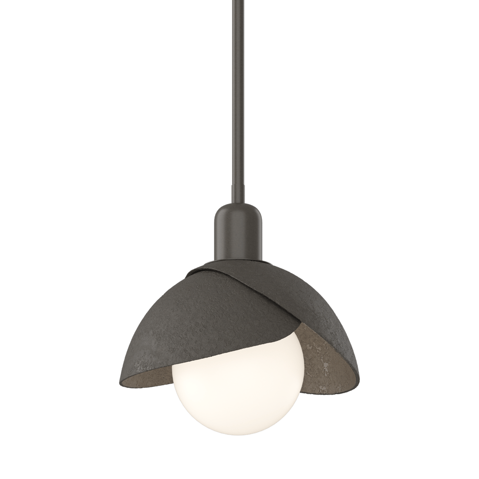 Brooklyn Double Shade Mini Pendant Light by Hubbardton Forge - Artisan Crafted, Dimmable, Versatile Finishes