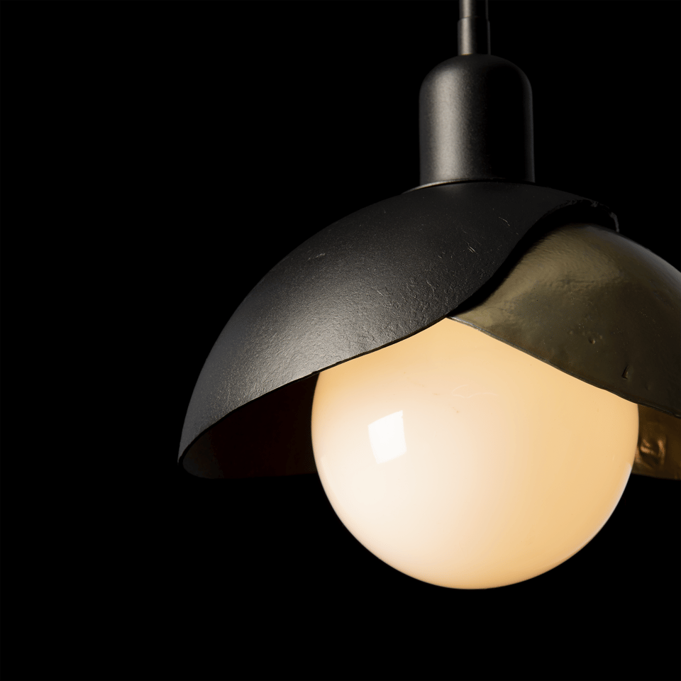 Brooklyn Double Shade Mini Pendant Light by Hubbardton Forge - Artisan Crafted, Dimmable, Versatile Finishes