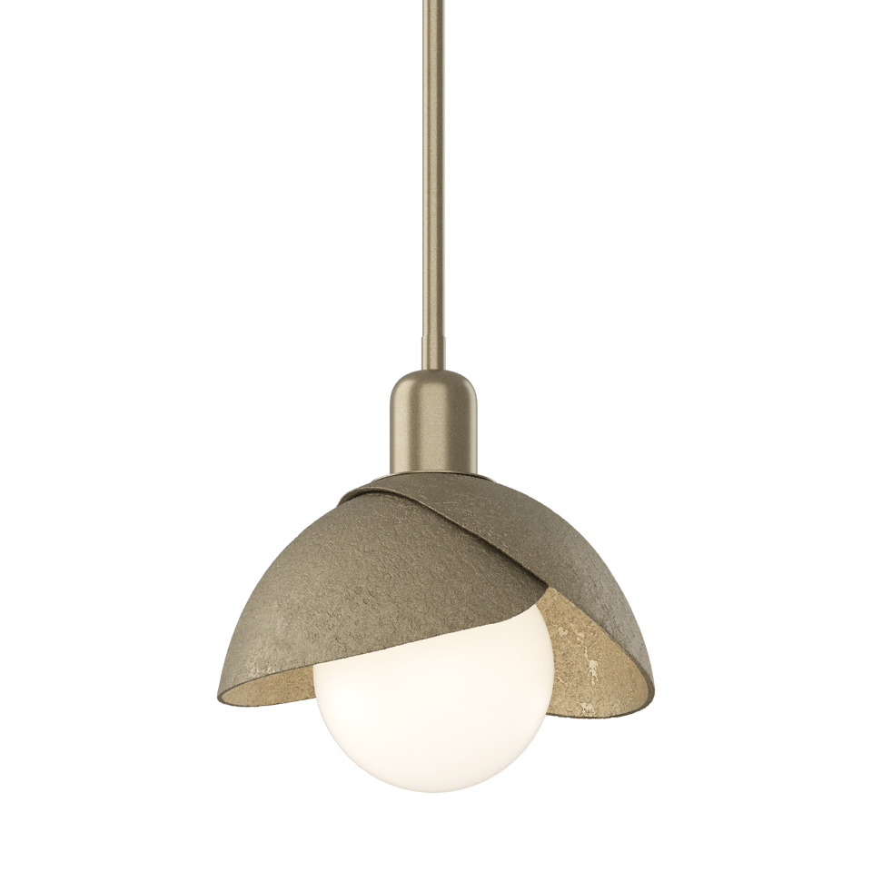 Brooklyn Double Shade Mini Pendant Light by Hubbardton Forge - Artisan Crafted, Dimmable, Versatile Finishes